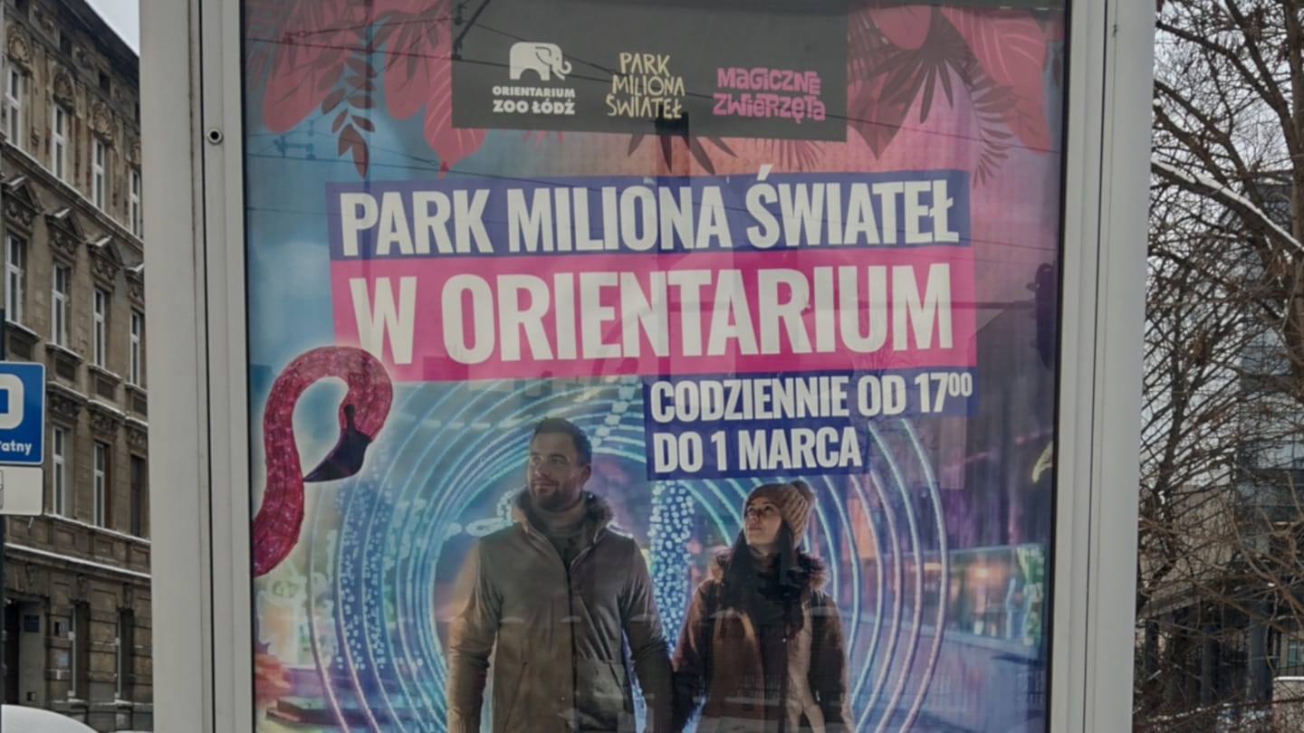 Reklama Orientarium w Łodzi