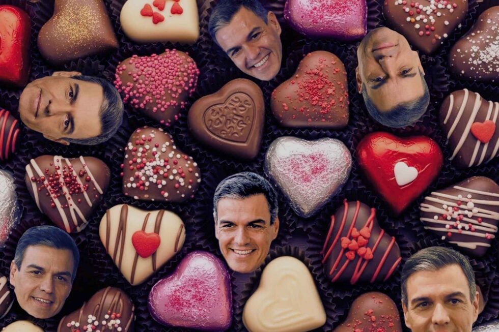 Pedro Sanchez w bombonierce