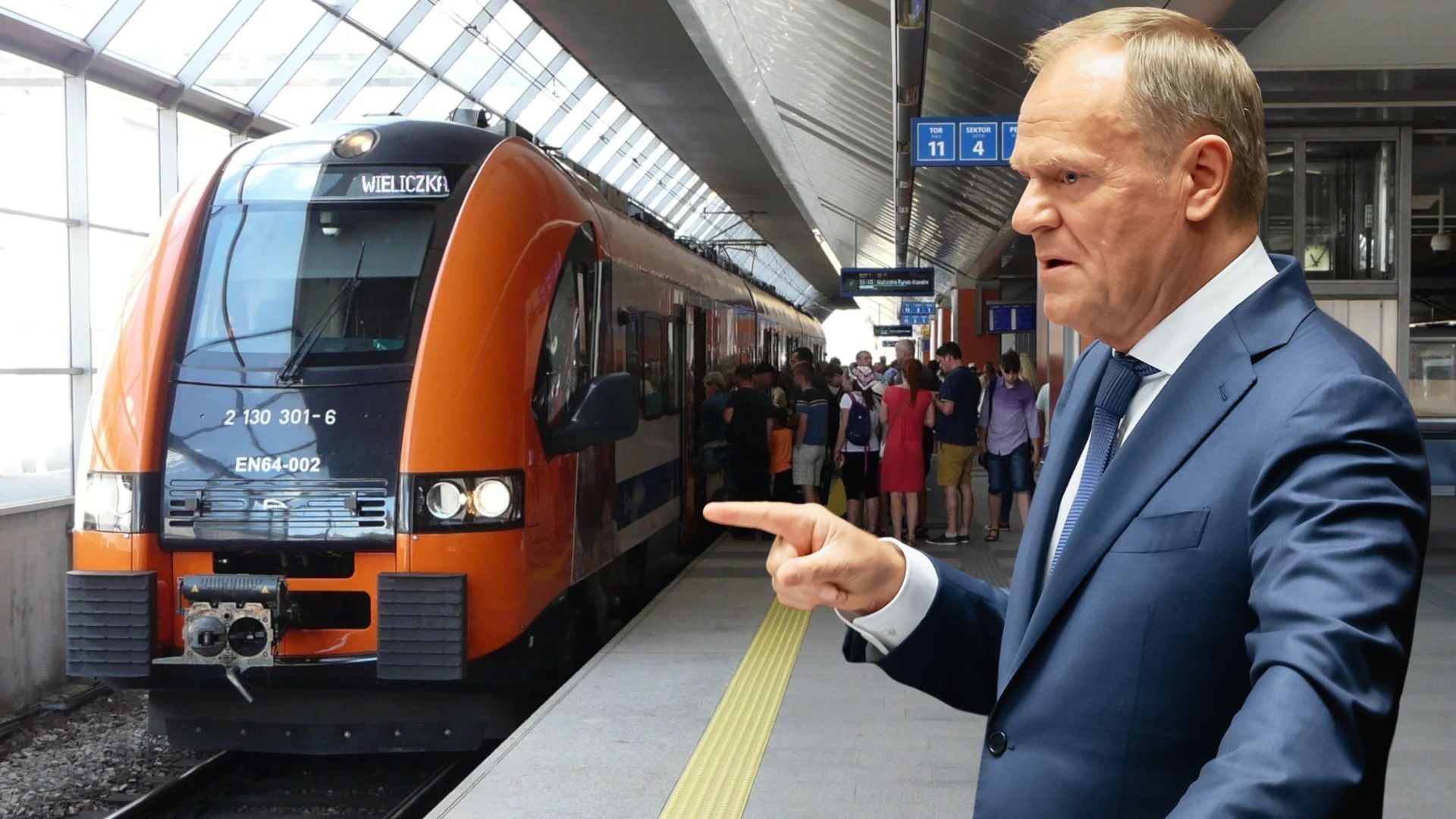 Koleje Małopolskie i Donald Tusk