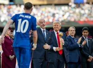 Trump i Infantino na finale klubowych mistrzostw świata