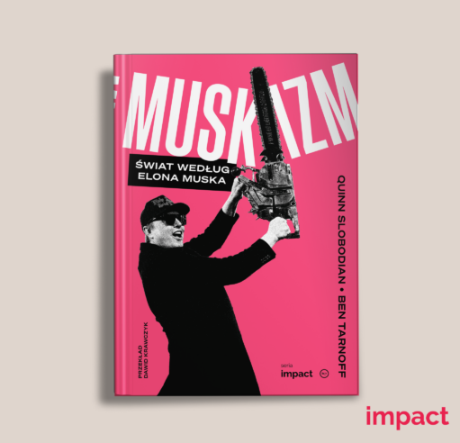 Close-up of a bright pink magazine cover with large white diagonal letters and a black silhouette of a person holding an object, partial title visible.