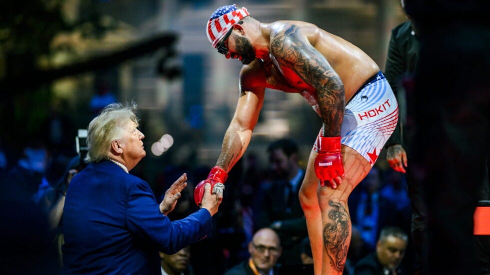 Donald Trump na gali MMA
