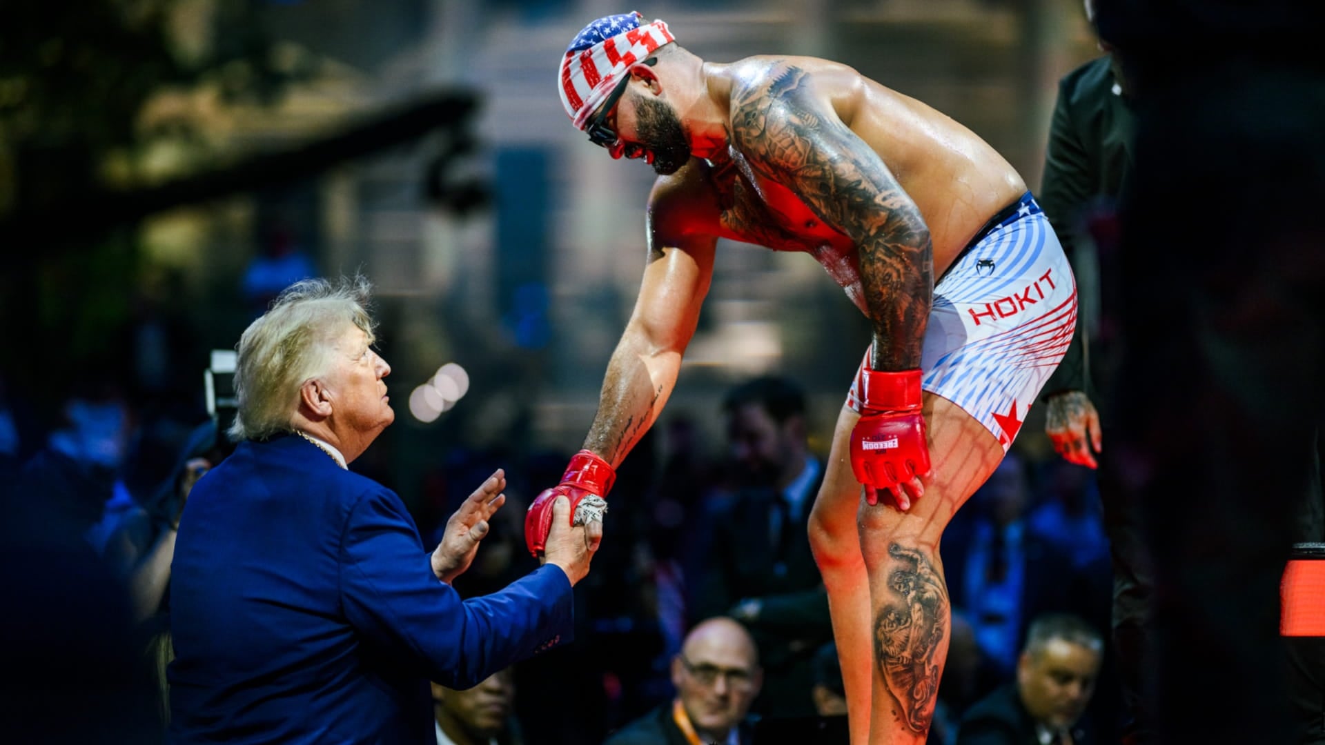 Donald Trump na gali MMA