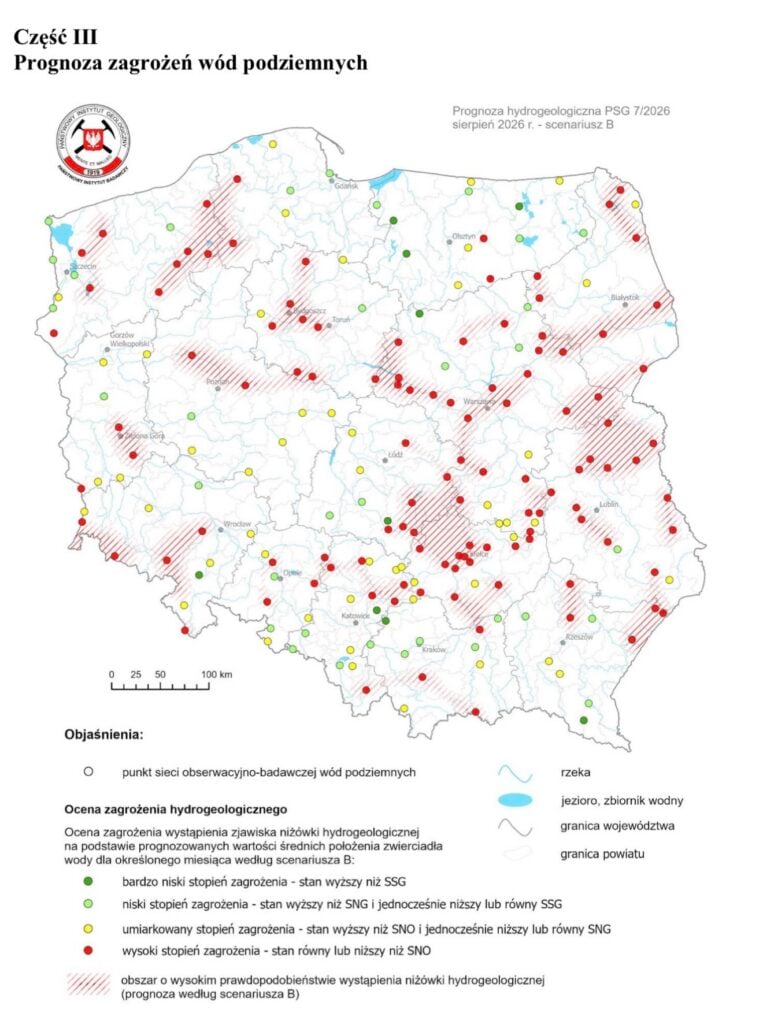 Zagrożenia wód podziemnych – prognoza hydrogeologiczna