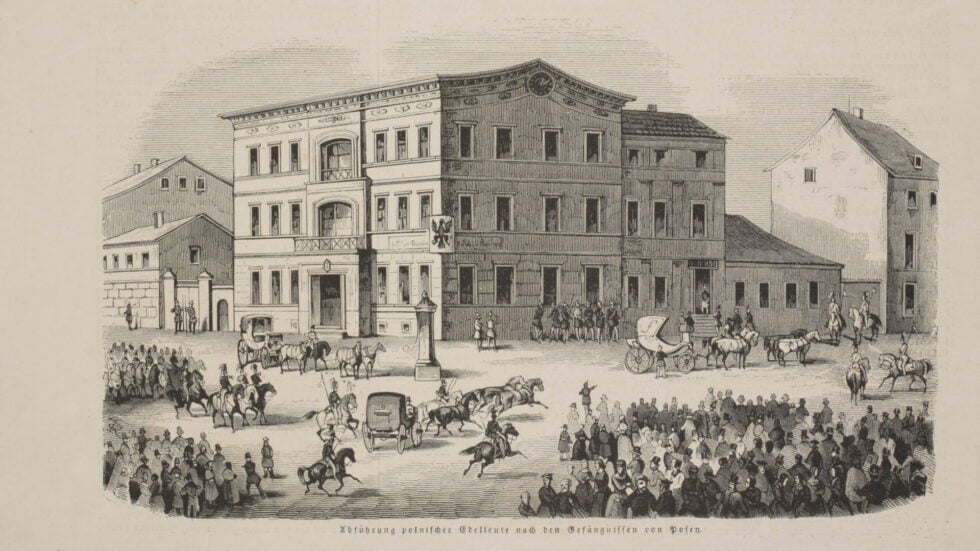 Przewożenie polskich więźniów, Poznań, 1846 rok